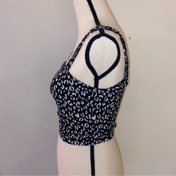 Leith black animal print top - Picture 4 of 5